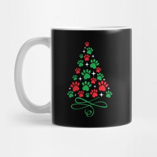 Paw Christmas Tree Mug